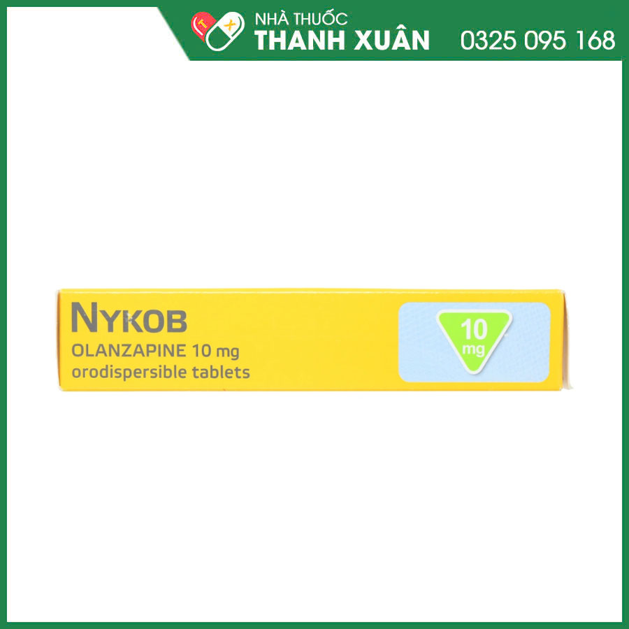 Nykob 10mg thuốc điều trị tâm thần phân liệt, hưng cảm thể trung bình tới nặng, phòng ngừa các rối loạn thể lưỡng cực tái phát